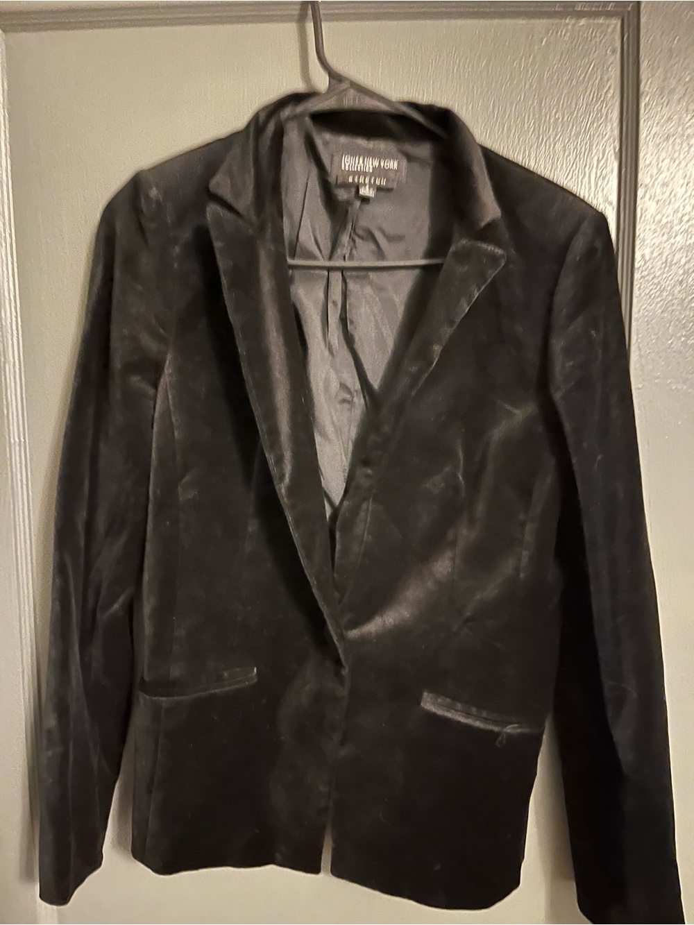 Jones New York Black Velvet Blazer